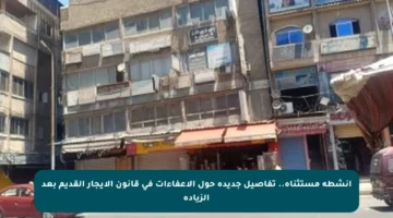 أنشطة مستثناة.. تفاصيل جديدة حول الإعفاءات في قانون الإيجار القديم بعد الزيادة